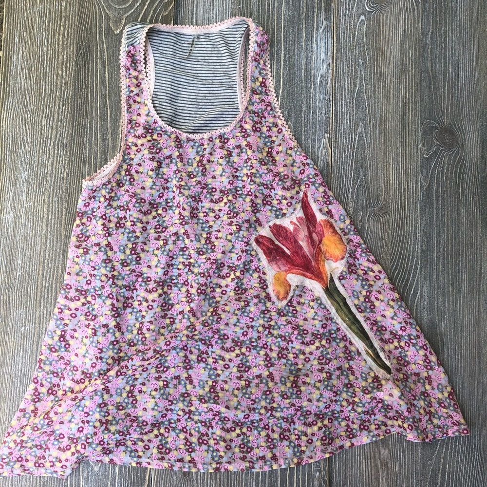 5 for $25 Awake Couture Tank Tunic with Appliquè M